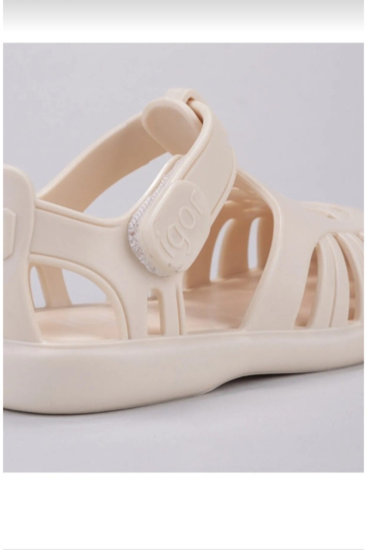 Igor Tobby Solid Çocuk Sandalet S10271 - Açık Bej/Krem