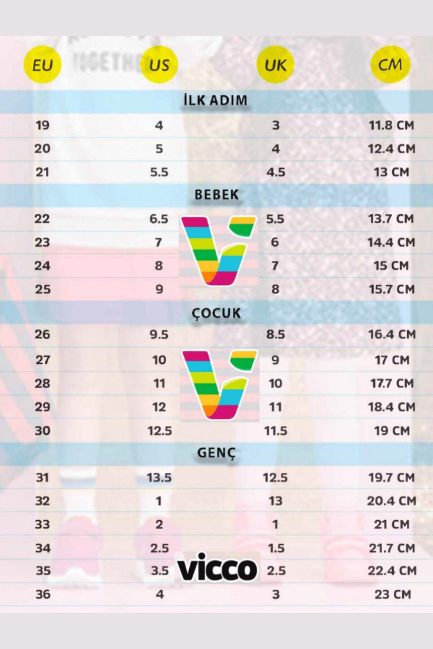 VİCCO 925.B20Y.150 BEBE KETEN AYAKKABI - Beyaz