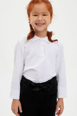 Defacto Çocuk Long Sleeve Polo T-Shirt J0010A6 - Beyaz
