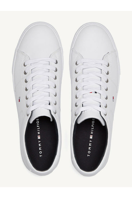 Tommy Hilfiger Erkek ESSENTIAL LEATHER SNEAKER FM0FM02157 - Beyaz