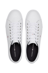 Sporline Tommy Hilfiger beyaz deri erkek sneaker, üstten görünüm