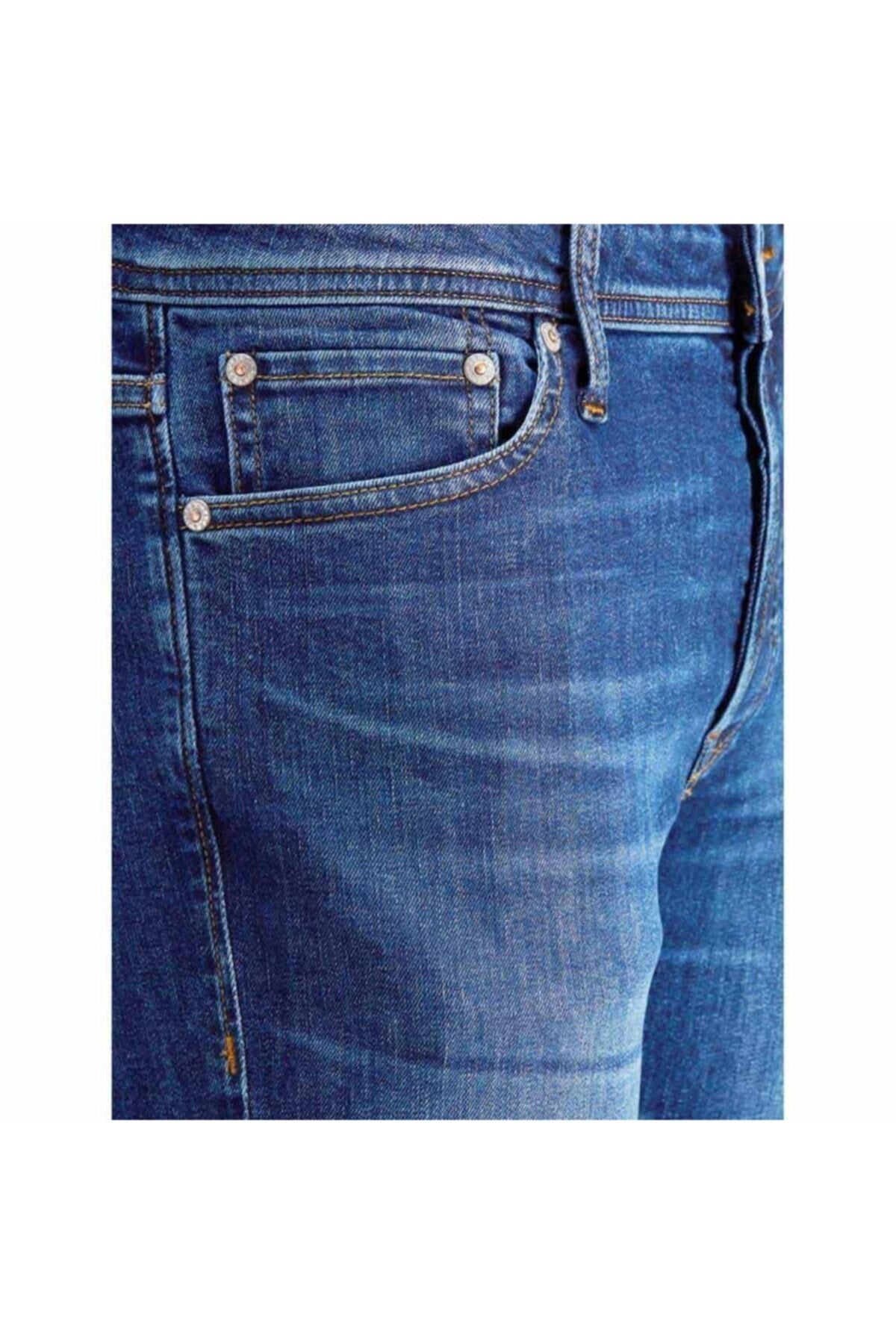 Jack & Jones Tim Original Erkek Büyük Beden Slim Fit Jean 12153646 - Mavi