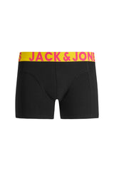 JACK&JONES JACCRAZY SOLID TRUNKS 3 PACK NOOS 12151349 - Siyah