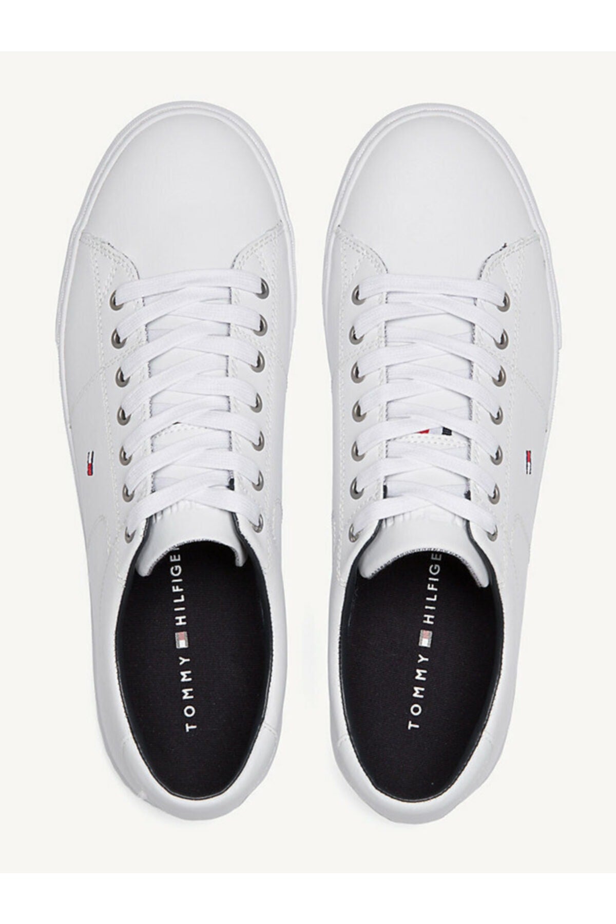 Tommy Hilfiger Erkek ESSENTIAL LEATHER SNEAKER FM0FM02157 - Beyaz