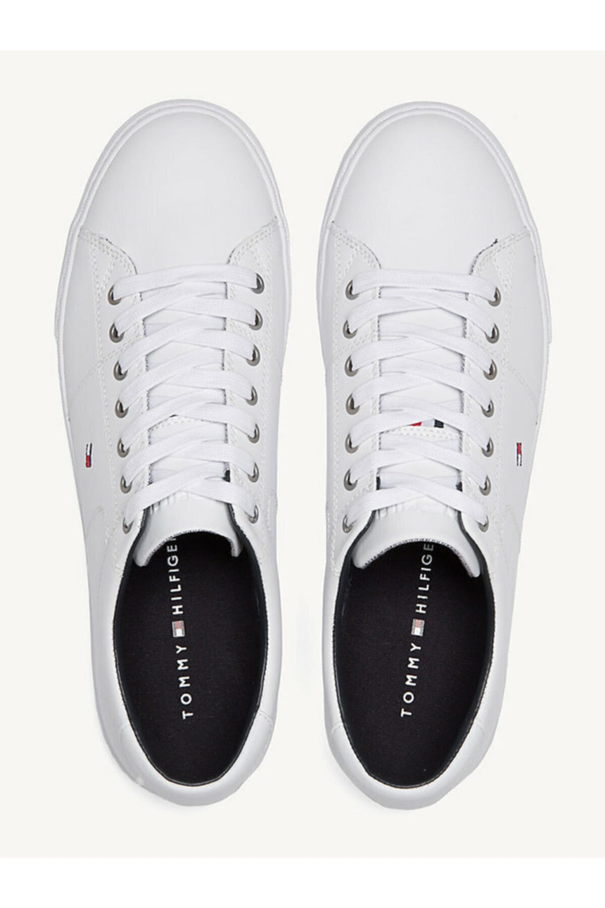 Tommy Hilfiger Erkek ESSENTIAL LEATHER SNEAKER FM0FM02157 - Beyaz