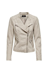 only kadın onlava faux leather biker otw noos 15102997 - Gümüş