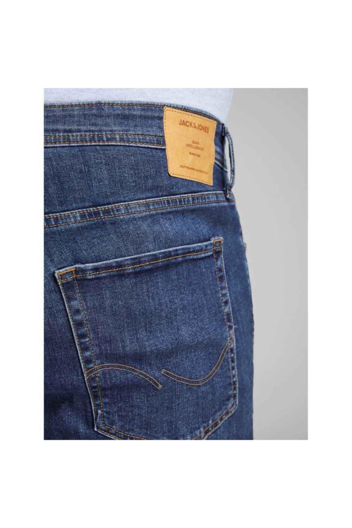 Jack & Jones Tim Original Erkek Büyük Beden Slim Fit Jean 12153646 - Mavi
