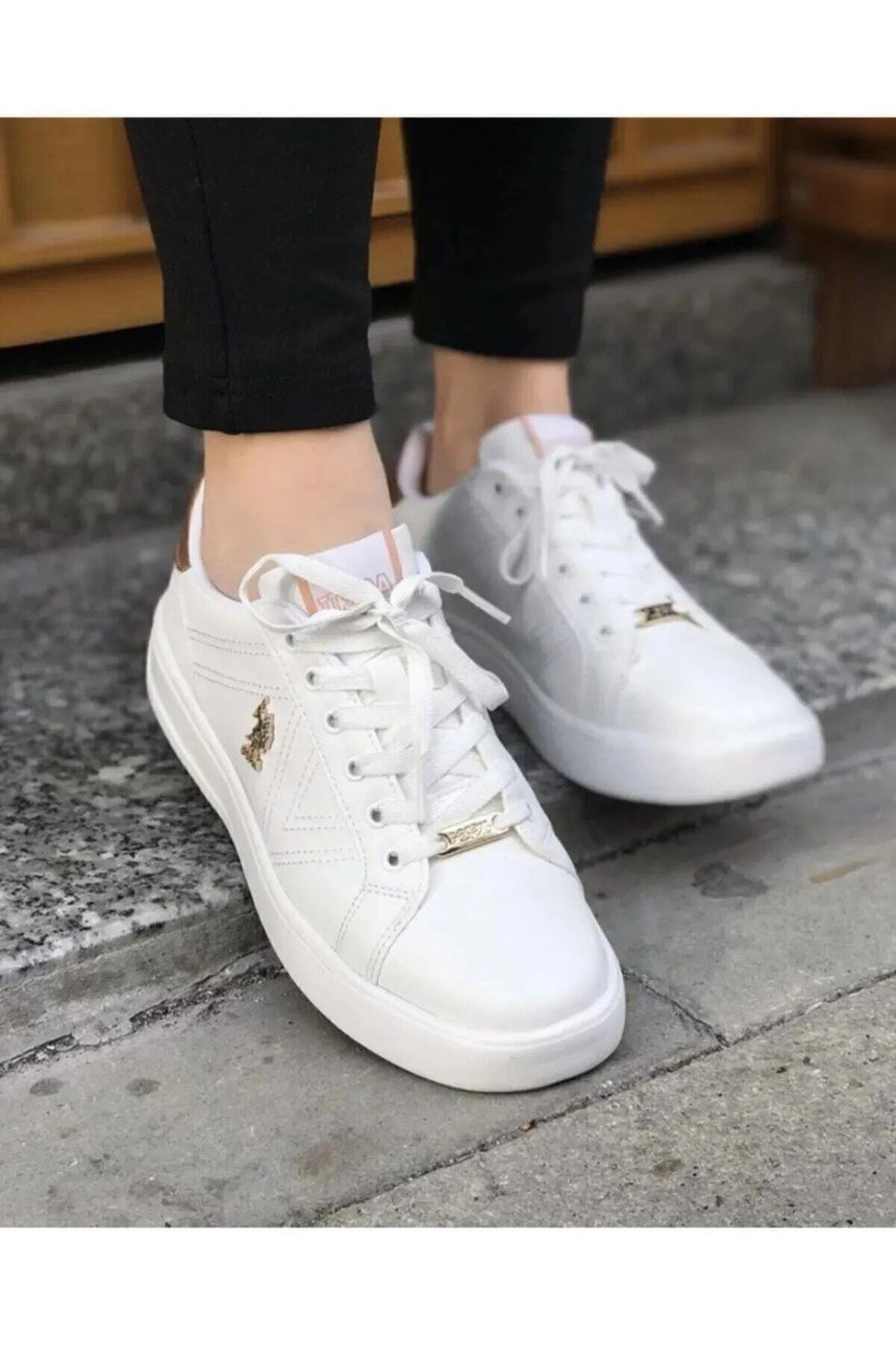 U.S. POLO ASSN. 5P EXXY 5FX HAVUZ TABAN SNEAKER - Beyaz