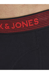 JACK&JONES JACWAISTBAND TRUNKS 3 PACK NOOS 12127816 - Siyah/GRi