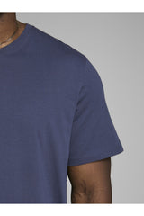 JACK&JONES JJEORGANIC BASIC TEE SS O-NECK NOOS PLS 12158482 - Koyu Lacivert