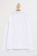 Defacto Çocuk Long Sleeve Polo T-Shirt J0010A6 - Beyaz