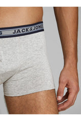 JACK&JONES JACOLIVER TRUNKS 5 PACK NOOS 12165348 - Koyu Gri