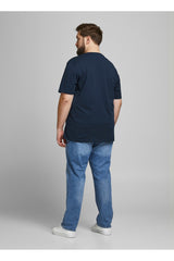 JACK&JONES JJECORP LOGO TEE SS CREW NECK NOOS PLS 12184987 - Koyu Lacivert