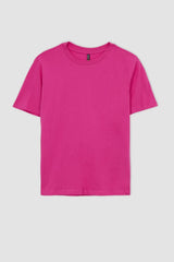 Defacto Kadın Short Sleeve T-Shirt W9584AZ - Mor/ Beyaz