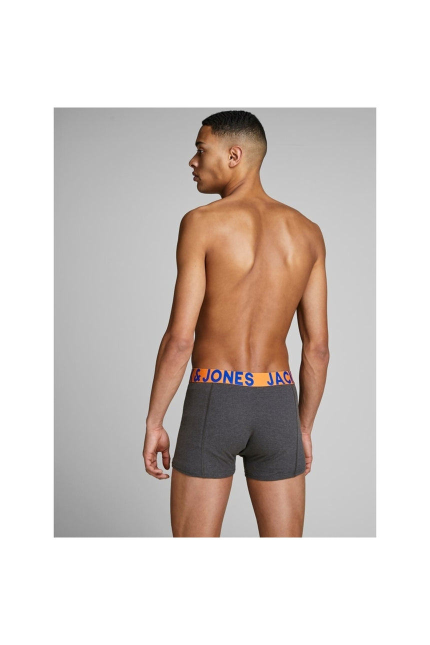 JACK&JONES JACCRAZY SOLID TRUNKS 3 PACK NOOS 12151349 - Siyah
