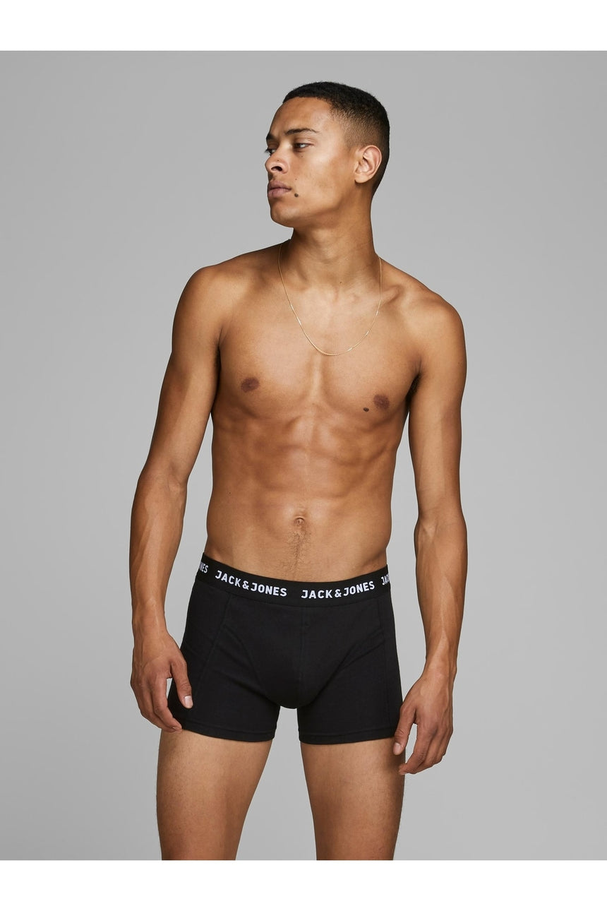 JACK&JONES JACHUEY TRUNKS 7 PACK NOOS 12171258 - Siyah