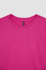 Defacto Kadın Short Sleeve T-Shirt W9584AZ - Mor/ Beyaz