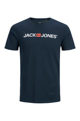JACK&JONES JJECORP LOGO TEE SS CREW NECK NOOS PLS 12184987 - Koyu Lacivert