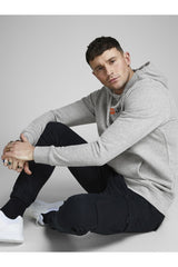 Jack & Jones Corp Old Logo Erkek Kapüşonlu Sweatshirt 12137054 - Açık Gri