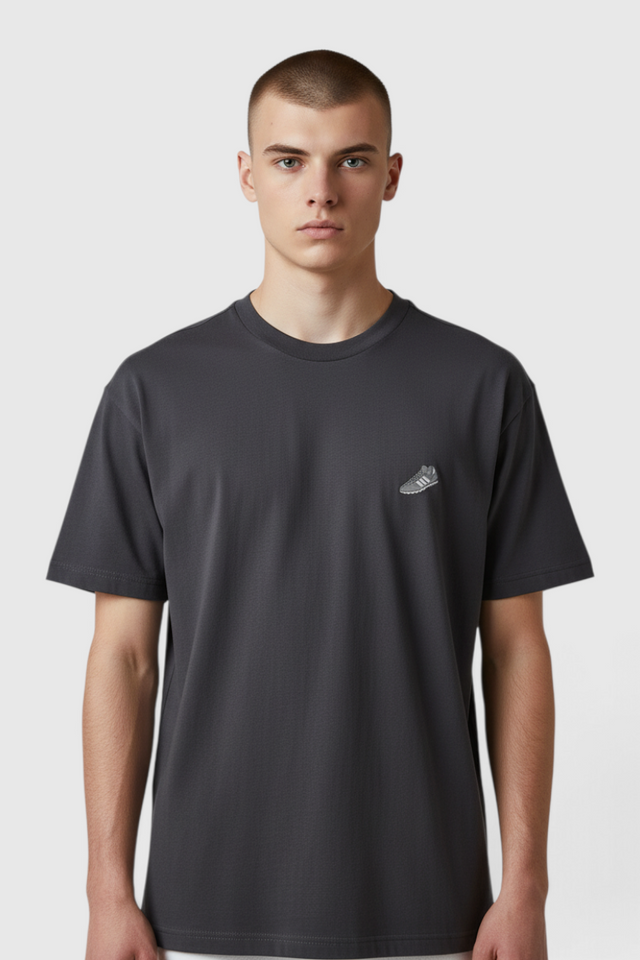 Sporline adidas Copa Sign siyah unisex pamuklu regular kesim tişört giyen erkek model