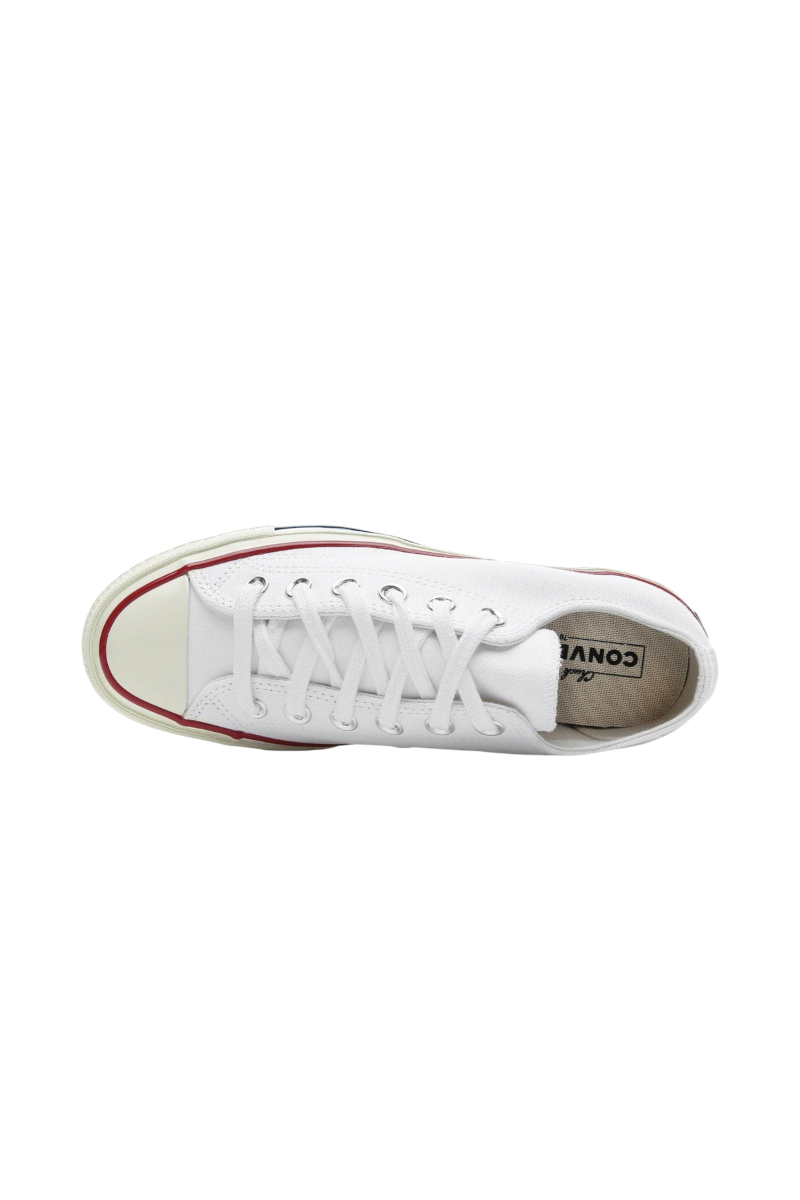 Sporline beyaz Converse Chuck 70 bileksiz kanvas spor ayakkabı, üstten görünüm