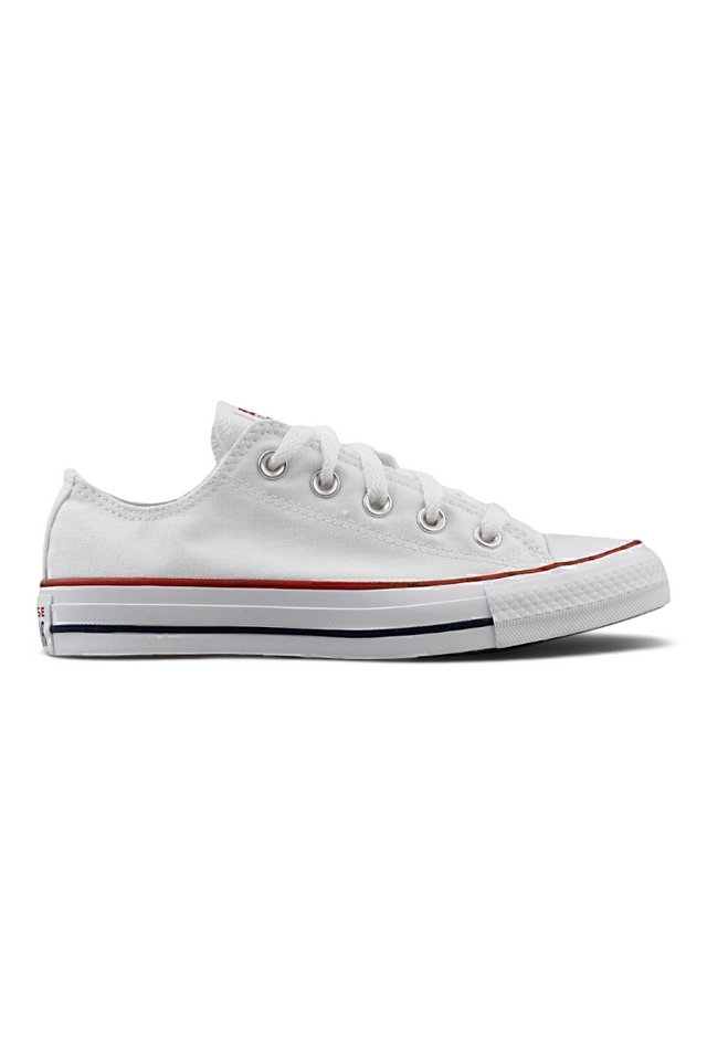 Sporline beyaz Converse Chuck Taylor All Star düşük bilekli tekstil sneaker ayakkabı