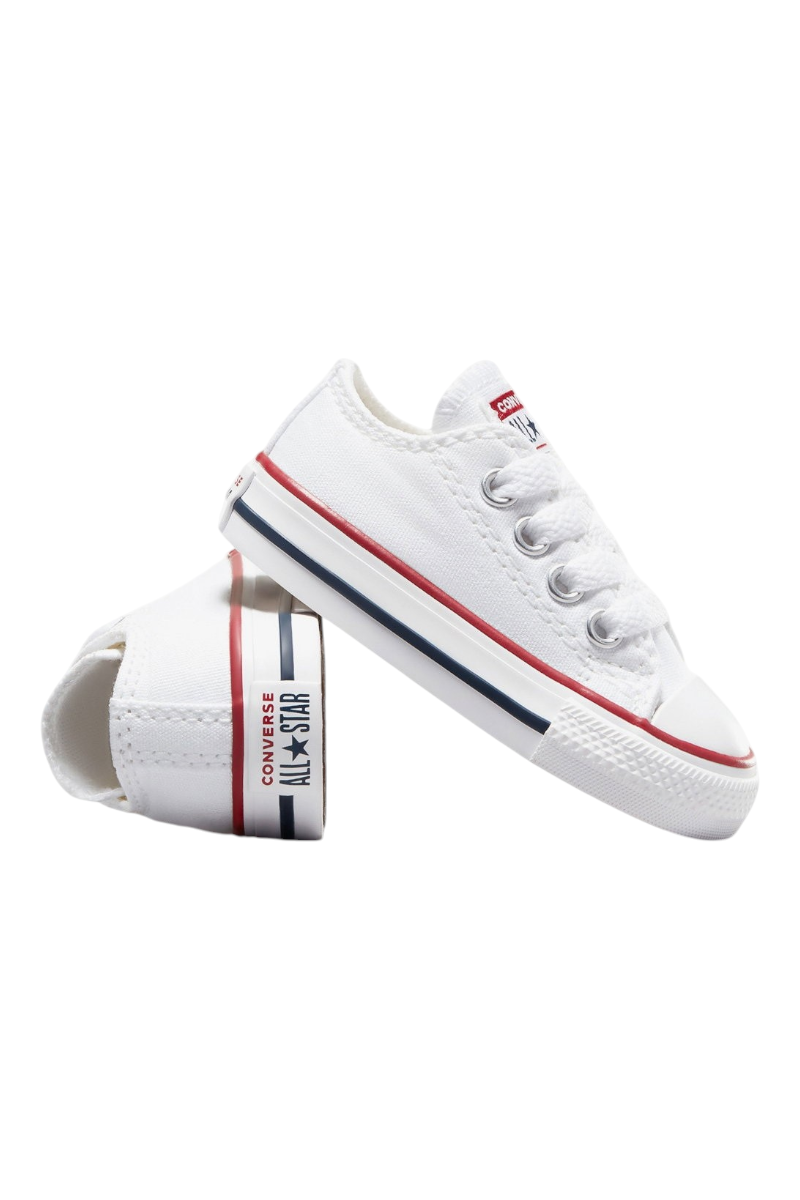 Sporline beyaz Converse Chuck Taylor All Star çocuk kanvas spor ayakkabı, yan görünüm