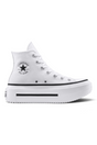 Sporline beyaz Converse Chuck Taylor All Star Lift platform tabanlı yüksek bilekli kanvas spor ayakkabı