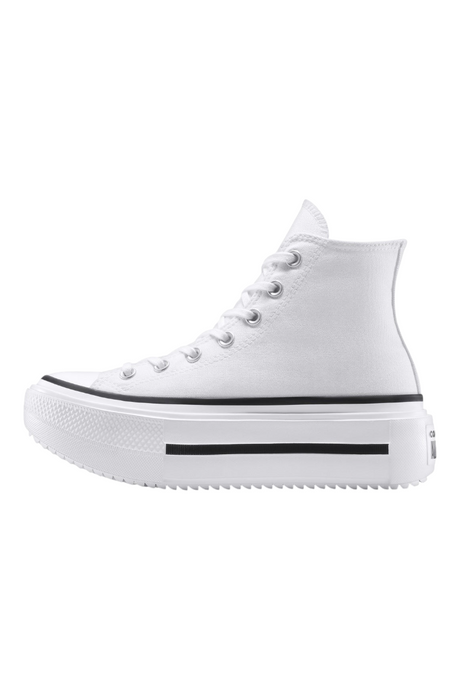 Sporline beyaz Converse Chuck Taylor All Star Lift platform tabanlı yüksek bilekli kanvas spor ayakkabı