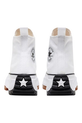 Sporline beyaz Converse Run Star Hike yüksek tabanlı kanvas spor ayakkabı arka görünümü