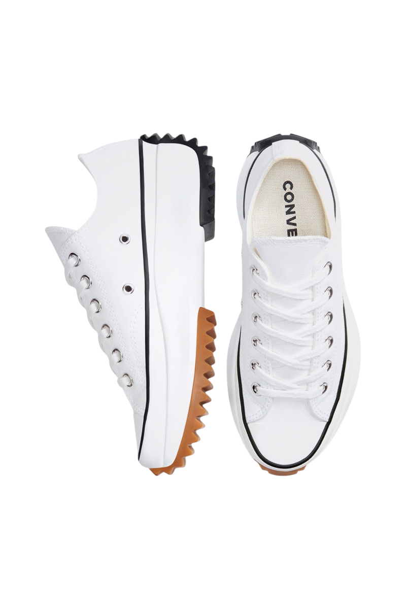 Sporline beyaz Converse Run Star Hike platform tabanlı kanvas spor ayakkabı