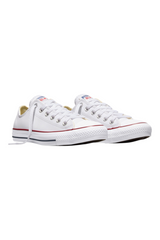 Sporline beyaz deri Converse Chuck Taylor All Star unisex spor ayakkabı, klasik düşük bilekli tasarım