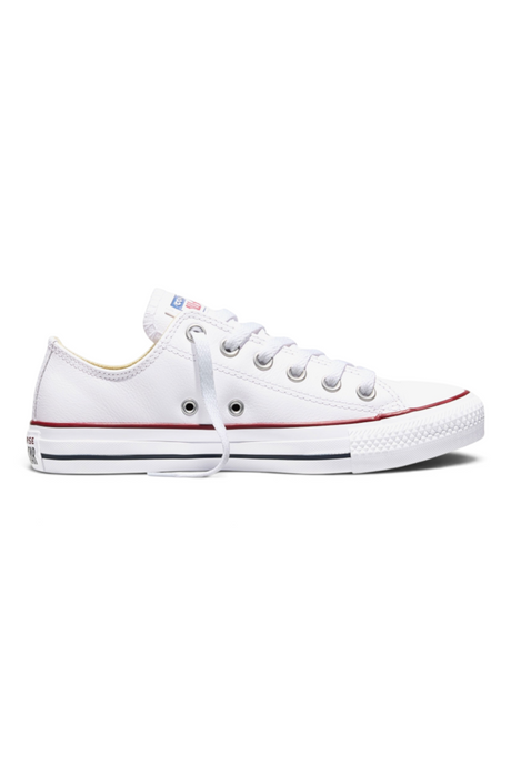 Sporline beyaz deri Converse Chuck Taylor All Star düşük bilekli sneaker ayakkabı