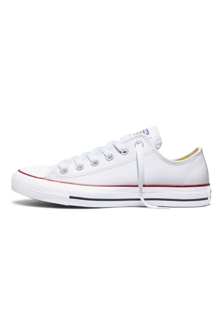 Sporline beyaz deri Converse Chuck Taylor All Star düşük bilekli sneaker ayakkabı