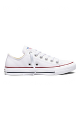 Sporline beyaz deri Converse Chuck Taylor All Star düşük bilekli sneaker, yan profil görünümü