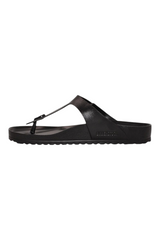 Sporline Birkenstock Gizeh EVA siyah erkek parmak arası terlik, yan profil görünümü.