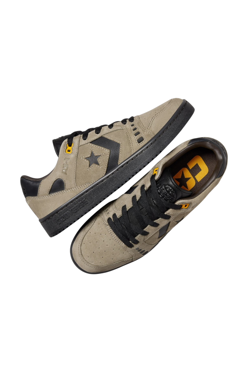 Sporline Converse AS-1 Pro yeşil süet ve siyah detaylı kaykay ayakkabısı, CX yastıklama teknolojili günlük spor ayakkabı