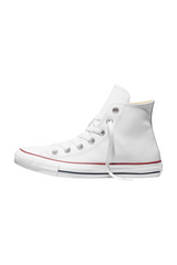 Sporline marka beyaz deri Converse Chuck Taylor All Star unisex yüksek bilekli spor ayakkabı yan görünüm