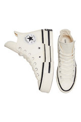 Sporline Converse Chuck 70 Plus bej kanvas yüksek tabanlı asimetrik tasarımlı sneaker