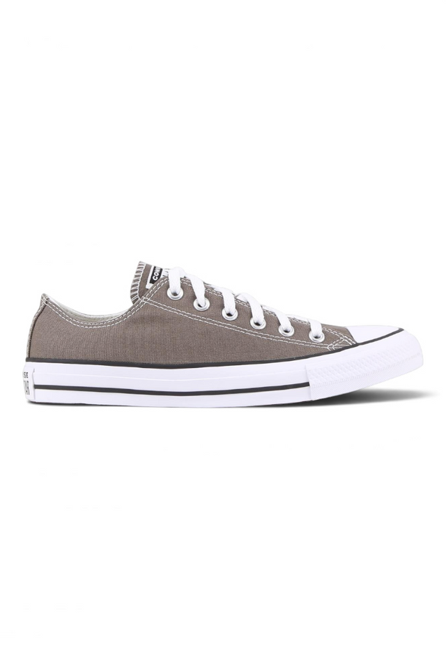 Sporline Converse Chuck Taylor All Star antrasit renkli, düşük bilekli kanvas sneaker ayakkabı