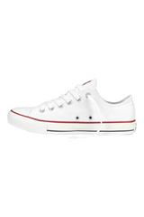 Sporline Converse Chuck Taylor All Star beyaz kanvas unisex spor ayakkabı, yan profil görünümü