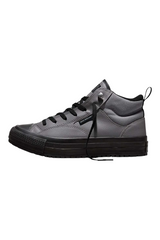 Sporline Converse Chuck Taylor All Star Malden Street gri erkek sneaker bot, su itici özellikli deri tasarım