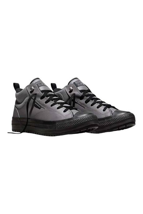 Sporline gri Converse Chuck Taylor All Star Malden Street erkek bot, siyah bağcıklı ve dayanıklı tabanlı tasarım