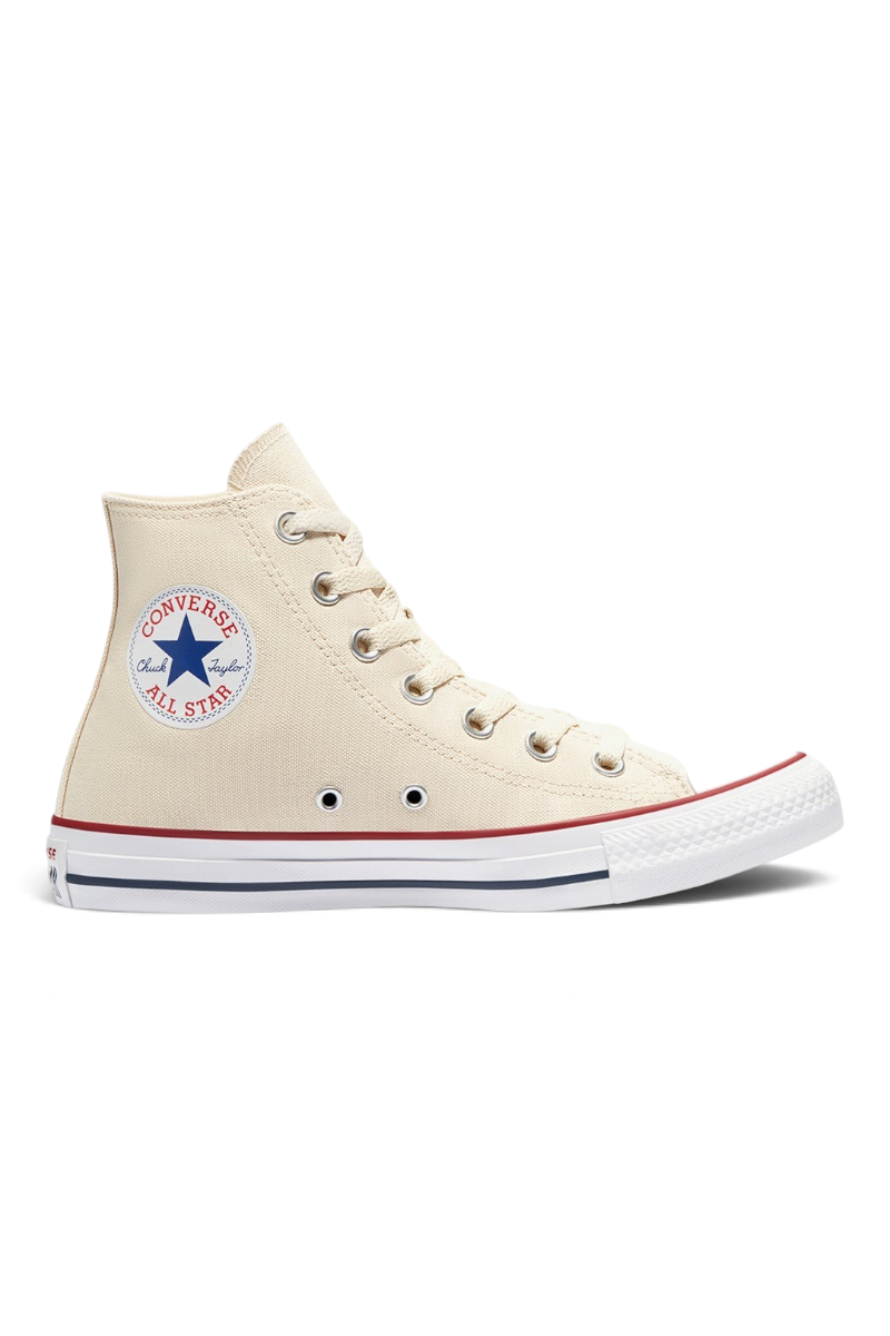 Sporline Converse Chuck Taylor All Star krem rengi kanvas yüksek bilekli erkek spor ayakkabı
