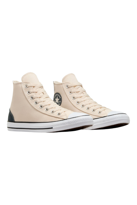 Sporline Converse Chuck Taylor All Star krem rengi kanvas yüksek bilekli spor ayakkabı