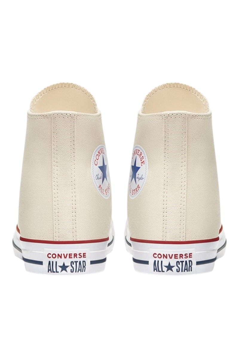 Sporline Converse Chuck Taylor All Star krem rengi kanvas erkek spor ayakkabı arka görünümü