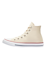 Sporline Converse Chuck Taylor All Star krem rengi kanvas yüksek bilekli erkek spor ayakkabı yan görünüm