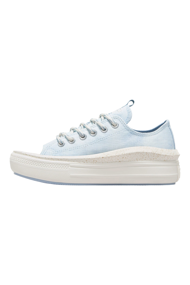 Sporline Converse Chuck Taylor All Star Move açık mavi platform sneaker, yan profil görünümü