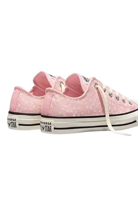 Sporline Converse Chuck Taylor All Star pembe renkli, geyik desenli, bağcıklı kadın günlük sneaker ayakkabı