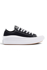 Sporline siyah beyaz Converse Chuck Taylor All Star Move platform tabanlı kanvas sneaker